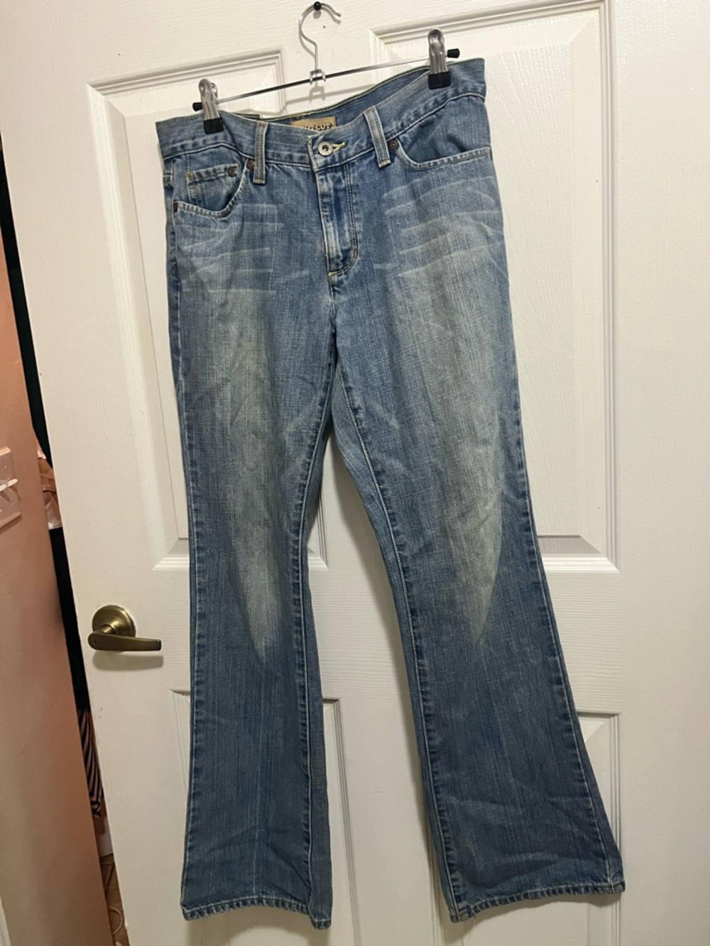High-Rise Light Blue Flare Jeans